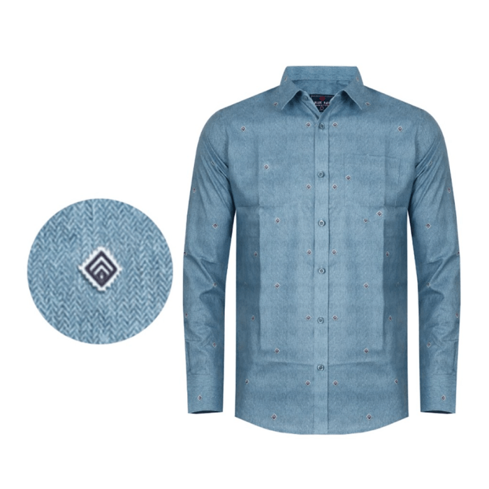 Mens dress shirt teal