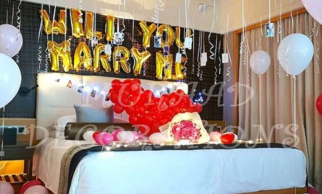 Can we decorate hotel room for birthday