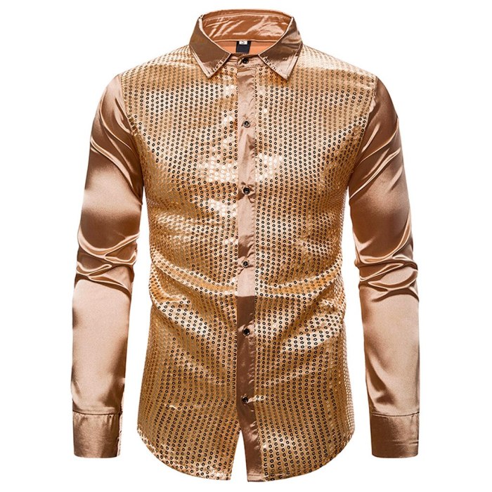 Mens rose print dress shirt