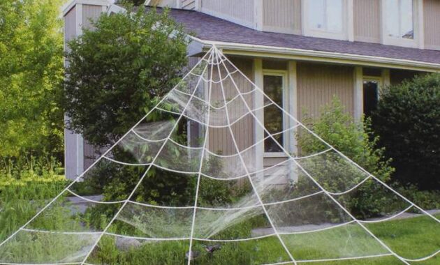 How to make a giant spider web decoration