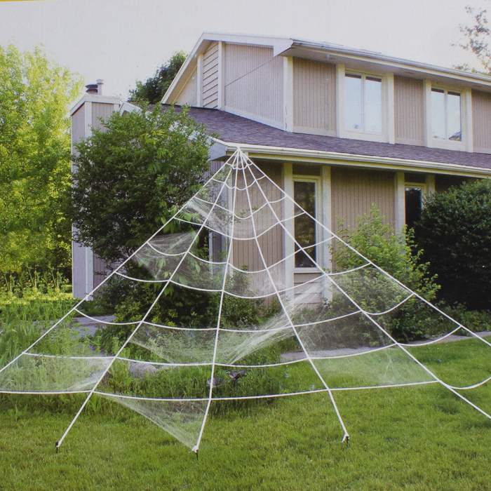 How to make a giant spider web decoration