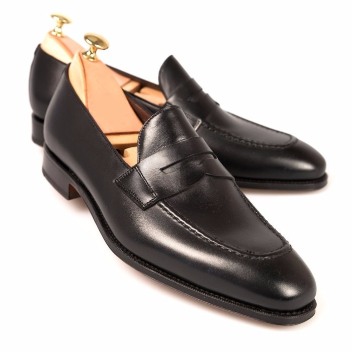 Mens leather dress shoes black