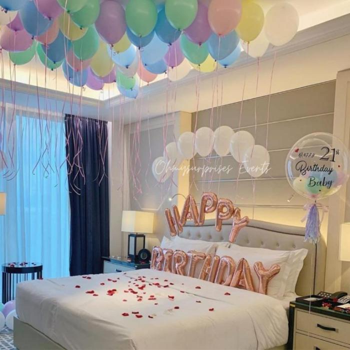 How to decorate room for birthday with balloons