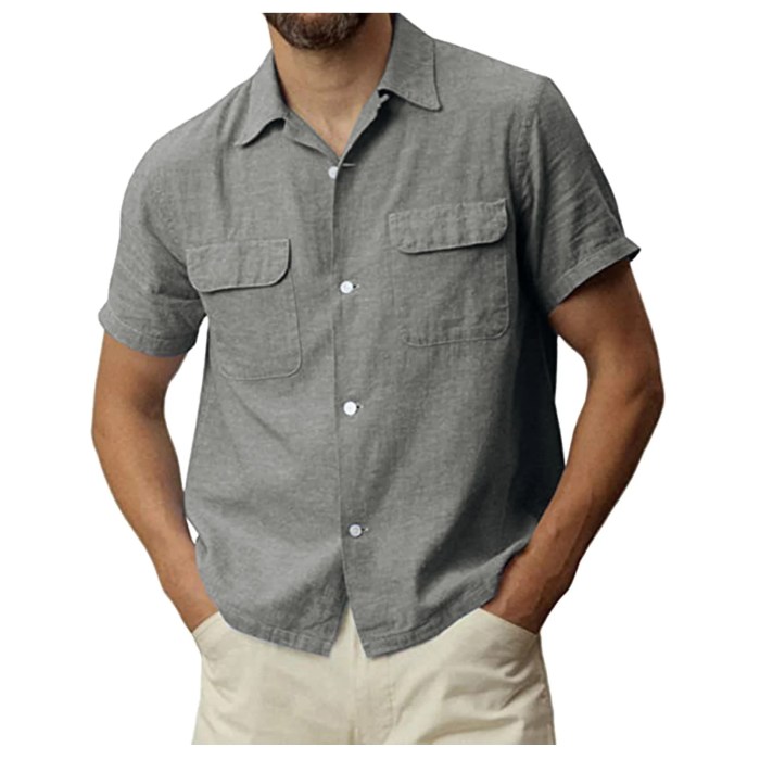 Gray dress shirt men