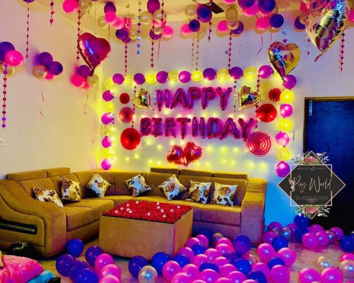 How to decorate room for birthday with balloons