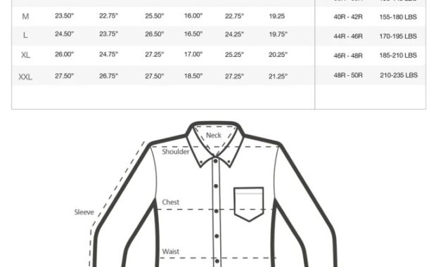 Mens Dress Shirt Sizing Guide Finding the Perfect Fit