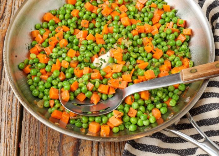 How to cook peas and carrots qourmet style