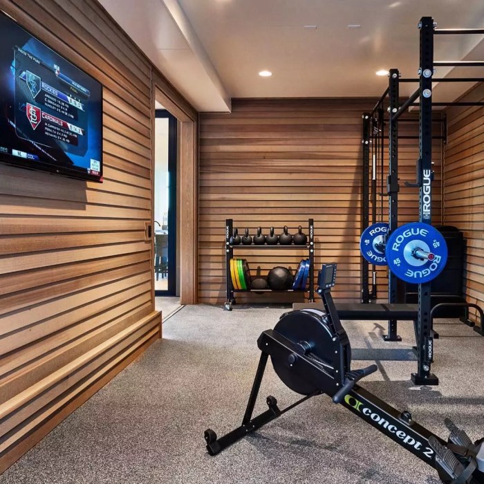 How to decorate a exercise room